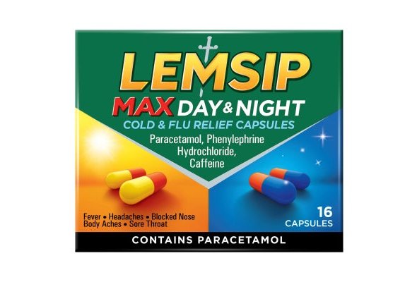 Lemsip Max Day & Night Cold & Flu Relief Capsules 16 Capsules