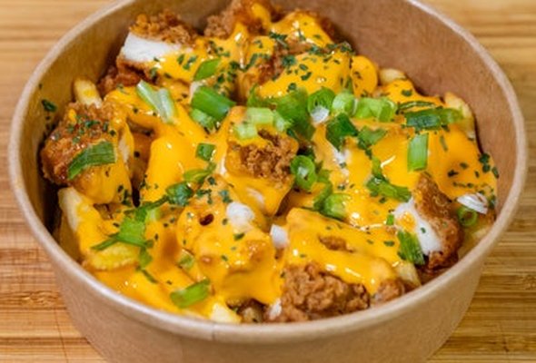 Cheesy chicken loaded Fries