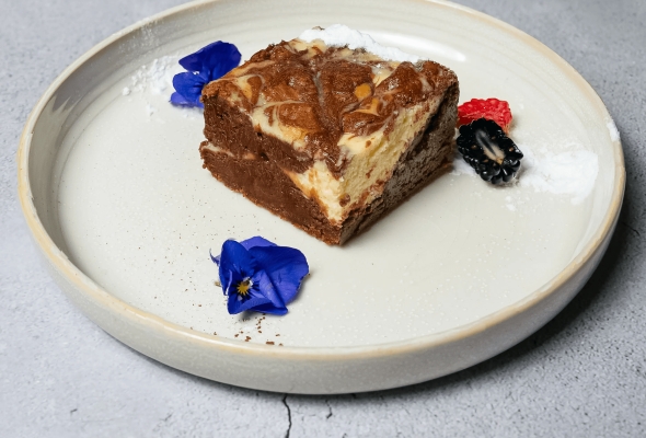 Delectable Cream Cheese Brownie