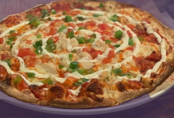 Chicken Meatball Pizza